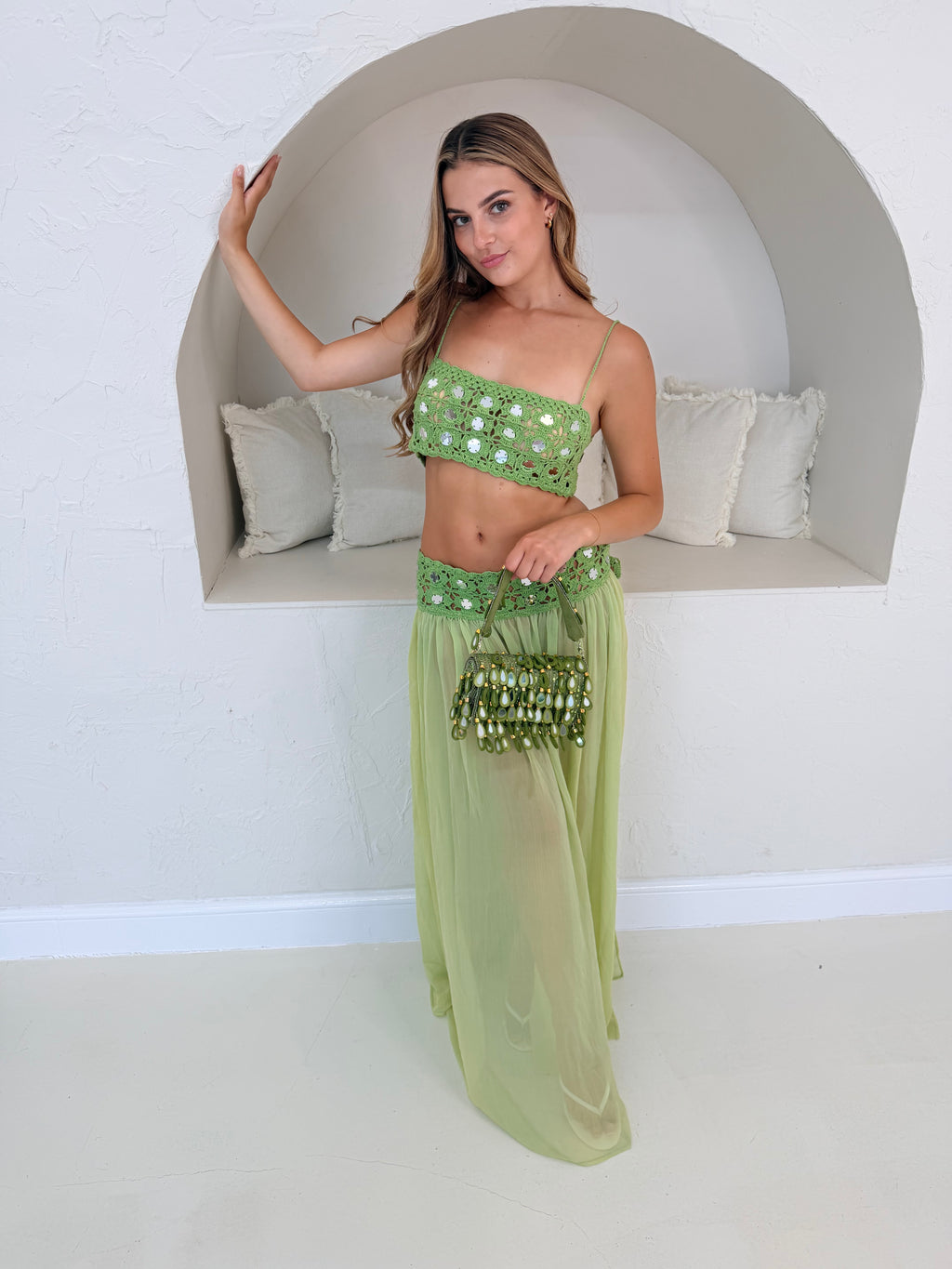 Green Paradise Maxi Co Ord