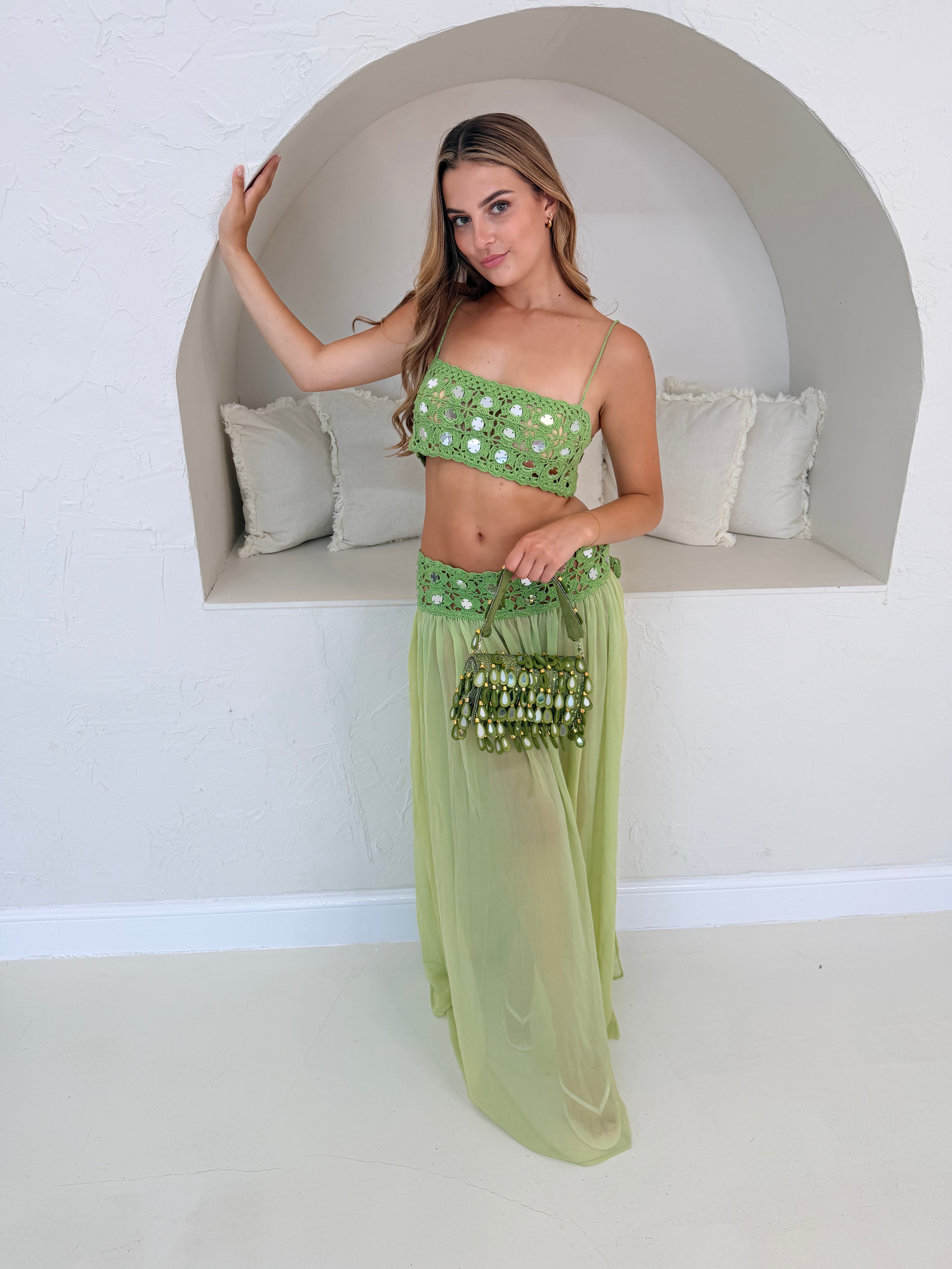 Green Paradise Maxi Co Ord
