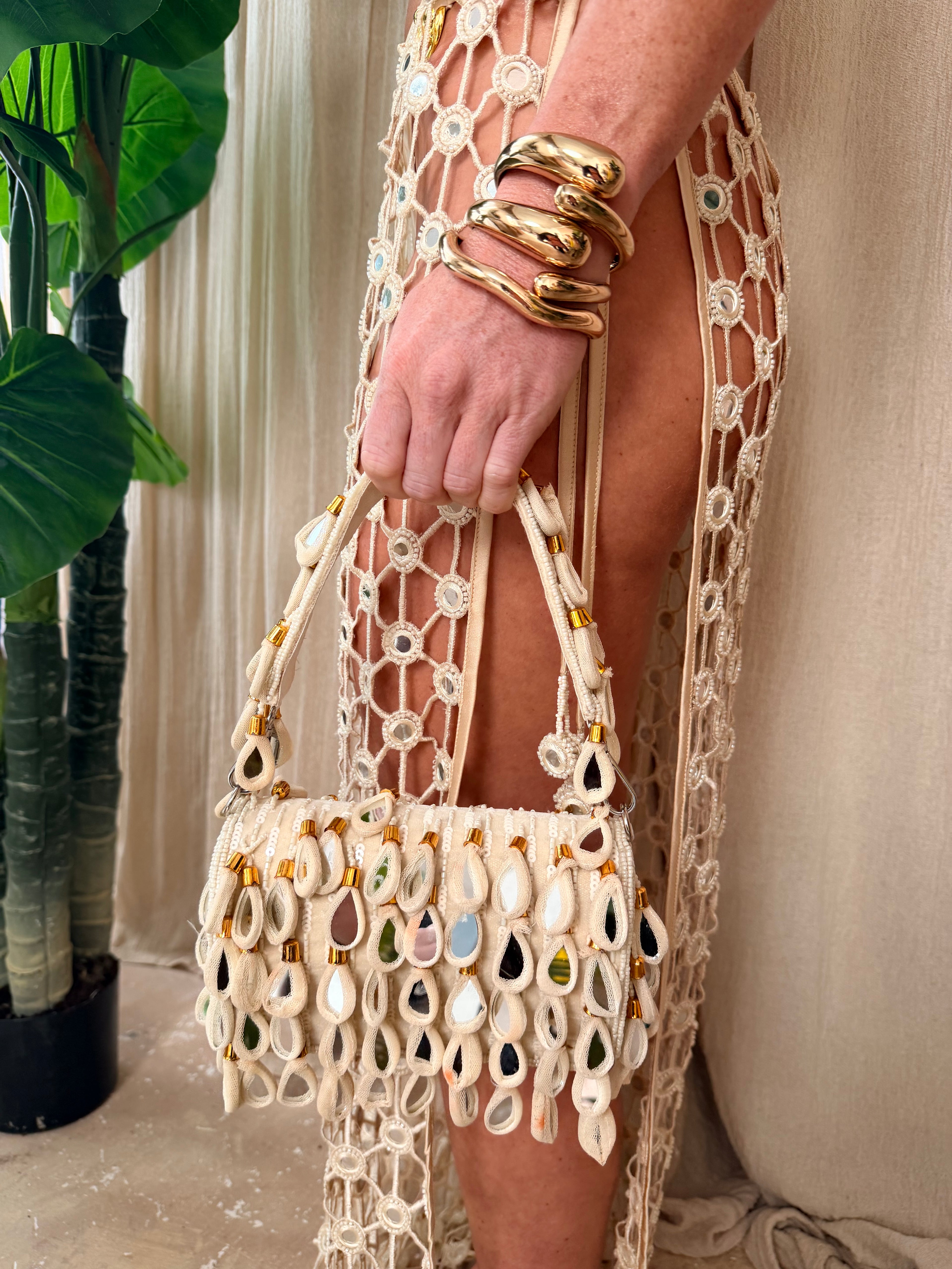 Raia Mirror Bag -Cream
